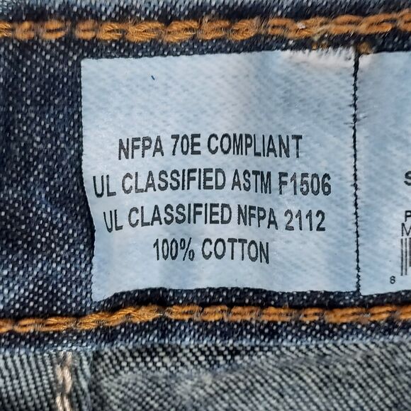 LAPCO FR Flame Resistant Jeans 34x32 Men’s Workwear Denim NFPA 2112 - Picture 14 of 15